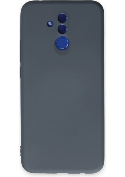 Newface Huawei Mate 20 Lite Kılıf Nano Içi Kadife Silikon - Gri