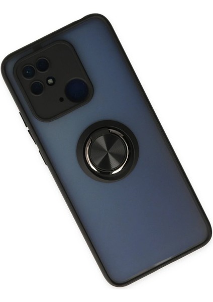 Newface Xiaomi Poco C40 Kılıf Montreal Yüzüklü Silikon Kapak - Siyah fiyatları