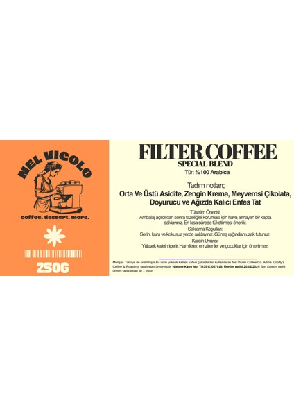 250 gr Filtre + 250 gr Espresso modelleri