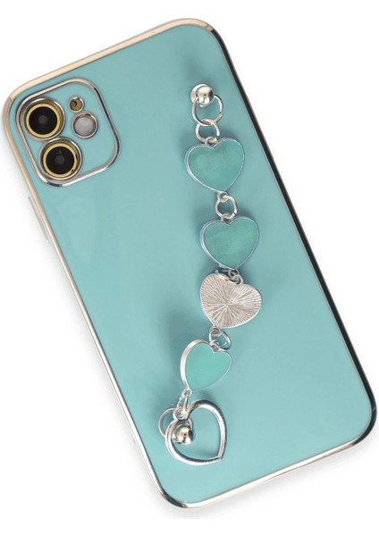 Newface iPhone 12 Kılıf Esila Silikon - Su Yeşili modelleri