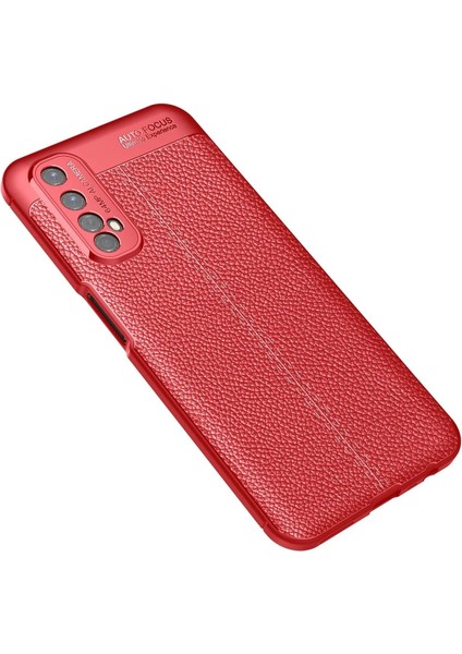 Newface Realme 7 Kılıf Auto Focus Kapak - Kırmızı