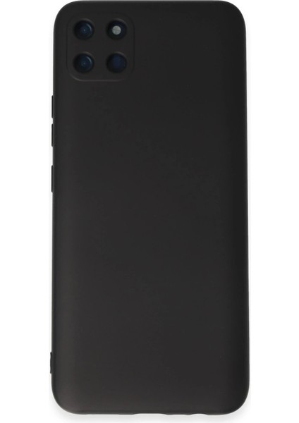 Newface Realme C11 Kılıf Nano Içi Kadife Silikon - Siyah