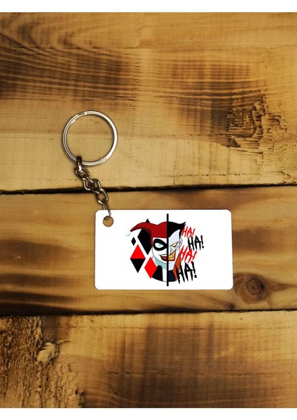 Elite Harley Queen And Joker Ince Metal Anahtarlık 1 Adet