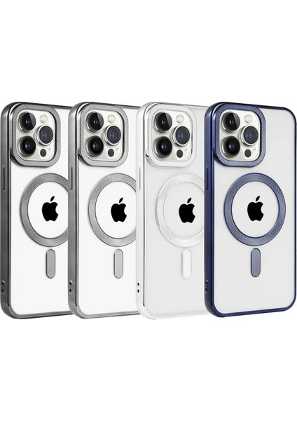 Newface iPhone 15 Kılıf Kronos Magsafe Kapak - Açık Yeşil