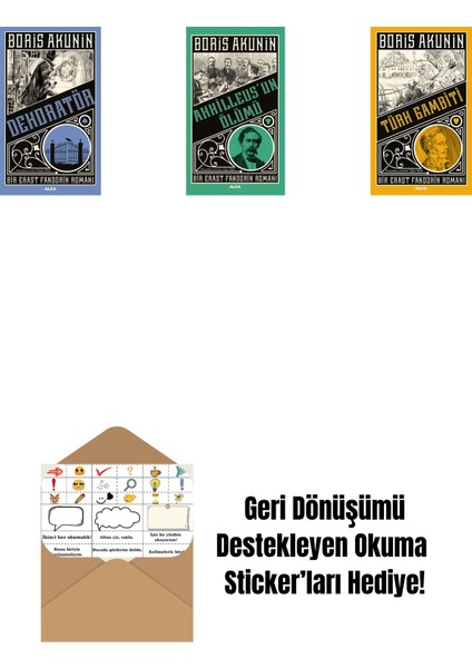 Dekoratör + Ahhilleus’un Ölümü + Türk Gambiti + Okuma Sticker'ları