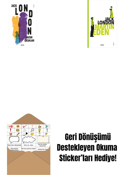 Buzun Çocukları + Martin Eden + Okuma Sticker'ları