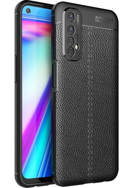 Newface Realme 7 Kılıf Auto Focus Kapak - Siyah