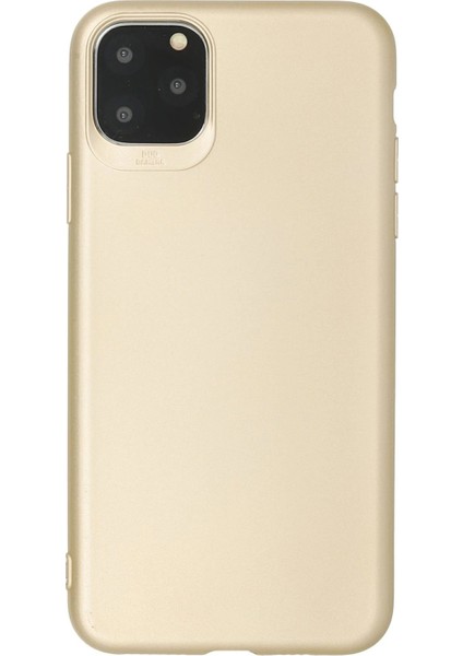 Newface iPhone 11 Pro Max Kılıf First Silikon - Gold