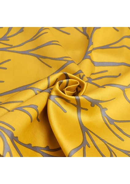 Queen Size Saten Nevresim Seti Sarı modelleri