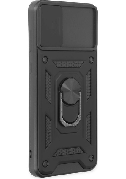 Newface Samsung Galaxy A04 Kılıf Pars Lens Yüzüklü Silikon - Siyah fiyatları