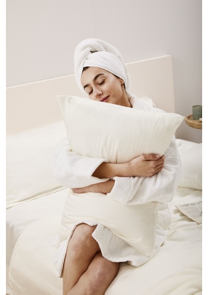 x Tencel™ Lyocell Çift Kişilik Çarşaf Beyaz fiyatları