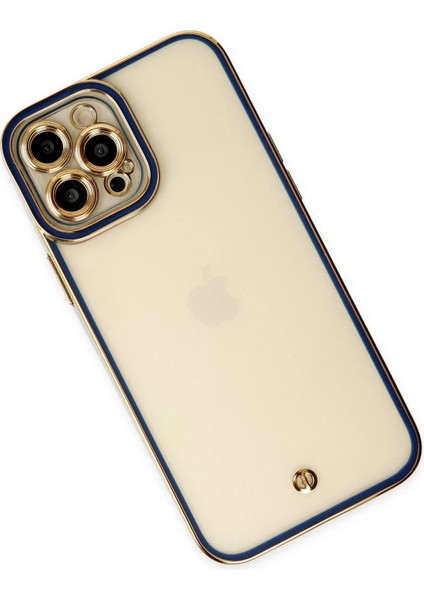 Newface iPhone 12 Pro Kılıf Liva Lens Silikon - Mavi