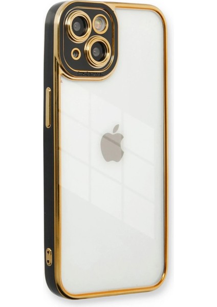 Newface iPhone 13 Kılıf Liva Lens Silikon - Siyah