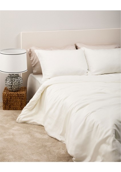 X TENCEL™ Lyocell Çift Kişilik Nevresim Kılıfı Beyaz modelleri
