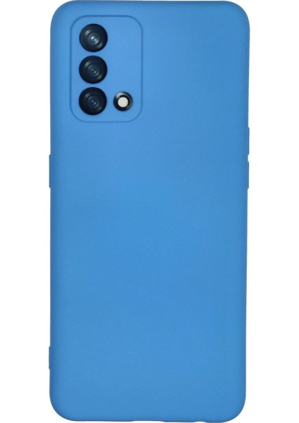 Newface Oppo A74 4g Kılıf Nano Içi Kadife Silikon - Mavi