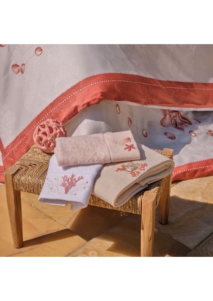Cowry Bambu Yüz Havlusu 50X85 cm Somon
