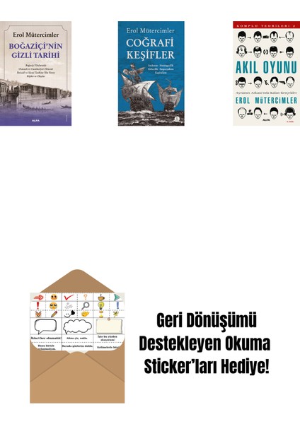 Boğaziçi’nin Gizli Tarihi + Coğrafi Keşifler + Akıl Oyunu + Okuma Sticker'ları