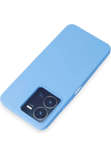 Newface Vivo Y35 Kılıf First Silikon - Mavi modelleri