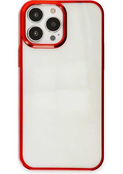 Newface iPhone 13 Pro Max Kılıf Element Silikon - Kırmızı