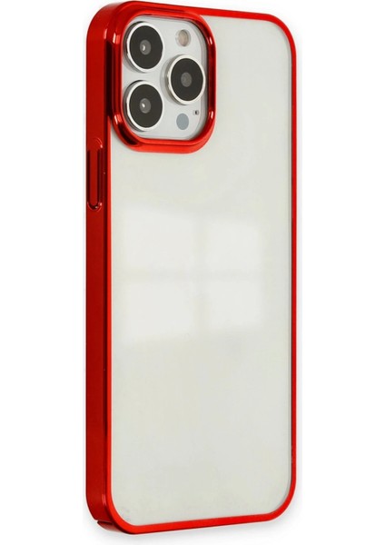 Newface iPhone 13 Pro Max Kılıf Element Silikon - Kırmızı