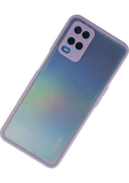 Newface Oppo A54 4g Kılıf Montreal Silikon Kapak - Mor