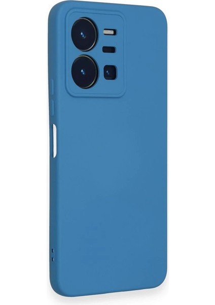 Newface Vivo Y35 Kılıf Nano Içi Kadife Silikon - Mavi fiyatları