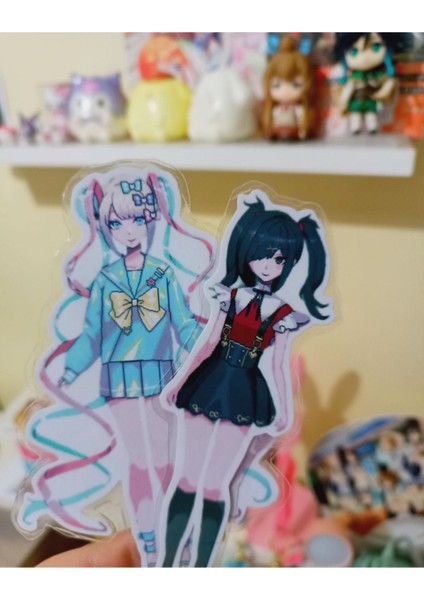 Elite Needy Girl Overdose Anime Anahtarlık Kitap Ayracı Seti Laminasyon Pvc Kaplama 1 Adet