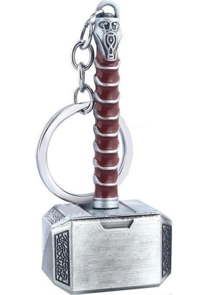 Elite Avengers End Game Thor Mjolnir Çekiç Anahtarlık 2 Renkli 1 Adet