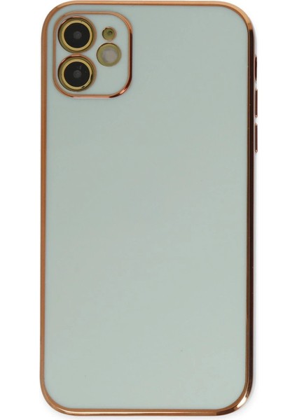 Newface iPhone 12 Kılıf Volet Silikon - Açık Yeşil