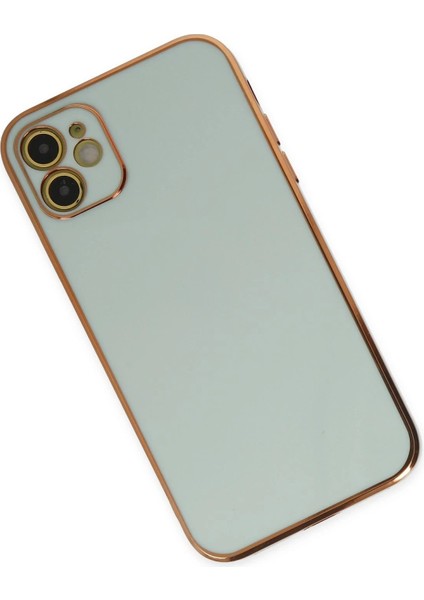 Newface iPhone 12 Kılıf Volet Silikon - Açık Yeşil