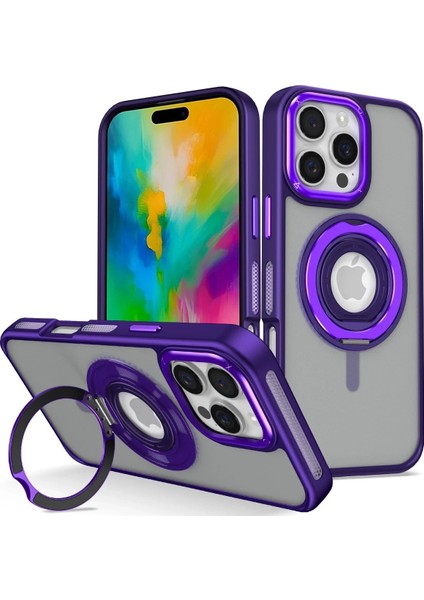 Joko iPhone 16 Pro Max Banza Magsafe Standlı Kapak - Derin Mor