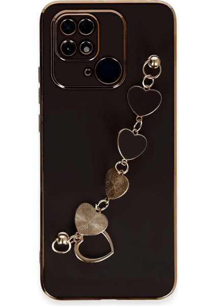 Newface Xiaomi Redmi 10C Kılıf Esila Silikon - Siyah