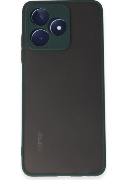 Newface Realme C53 Kılıf Montreal Silikon Kapak - Yeşil