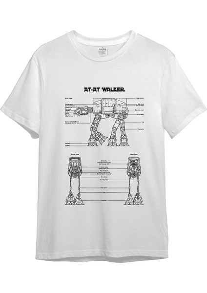 At-At Walker Tişört - Beyaz