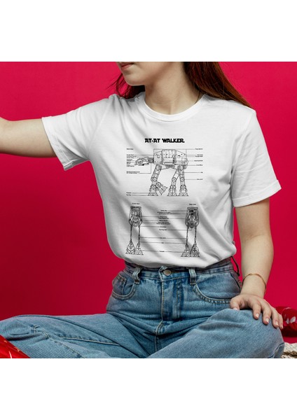 At-At Walker Tişört - Beyaz fiyatları