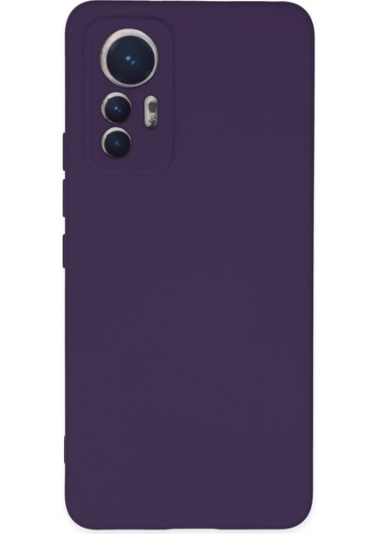 Newface Xiaomi Mi 12 Lite Kılıf Nano Içi Kadife Silikon - Mor