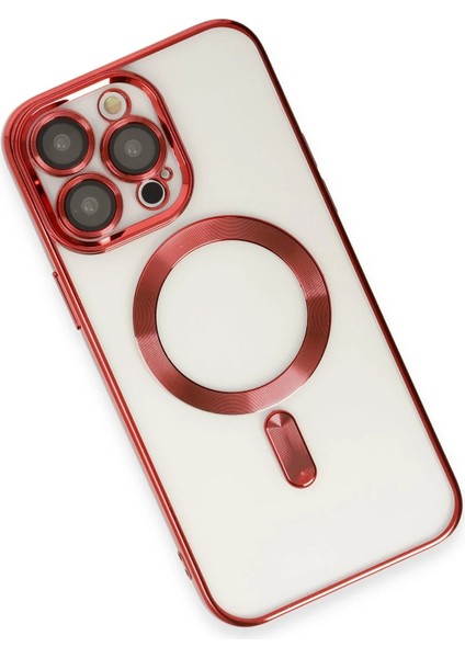 Newface iPhone 13 Pro Kılıf Kross Magneticsafe Kapak - Kırmızı