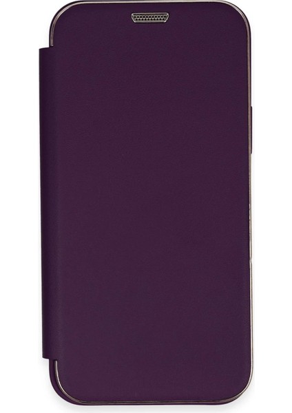 Newface iPhone 11 Kılıf Dolpin Kapaklı - Derin Mor