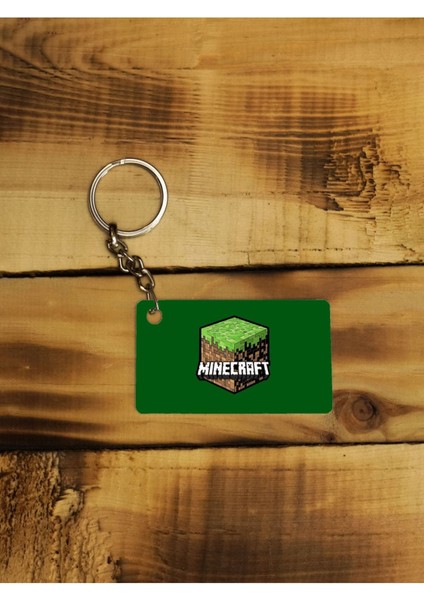 Elite Minecraft Game Tasarımı Ince Metal Anahtarlık 1 Adet