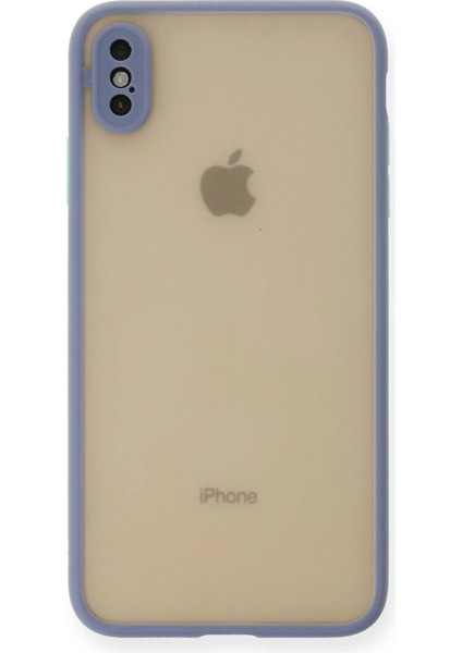 Newface iPhone Xs Max Kılıf Montreal Silikon Kapak - Gri
