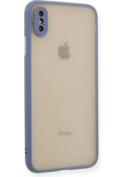 Newface iPhone Xs Max Kılıf Montreal Silikon Kapak - Gri