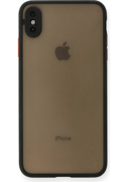 Newface iPhone Xs Max Kılıf Montreal Silikon Kapak - Siyah