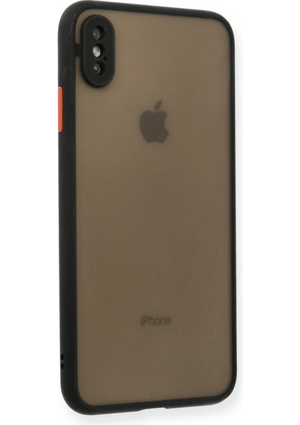 Newface iPhone Xs Max Kılıf Montreal Silikon Kapak - Siyah