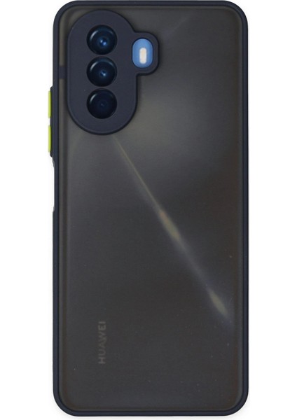 Newface Huawei Nova Y70 Kılıf Montreal Silikon Kapak - Lacivert