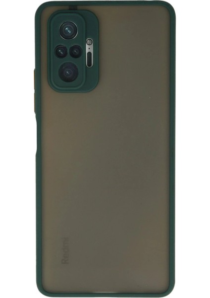 Newface Xiaomi Redmi Note 10 Pro Kılıf Montreal Silikon Kapak - Yeşil