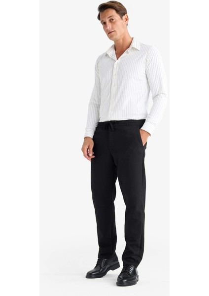 Regular Fit Normal Kesim Kumaş Pantolon Cepli Düz Paça E2937AX24WN modelleri