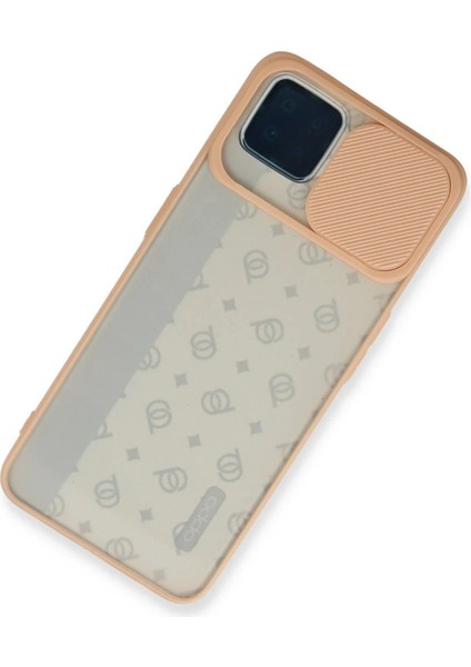 Newface Oppo Reno 4 Lite Kılıf Palm Buzlu Kamera Sürgülü Silikon - Pembe modelleri