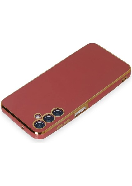 Newface Samsung Galaxy M14 5g Kılıf Volet Silikon - Kırmızı modelleri