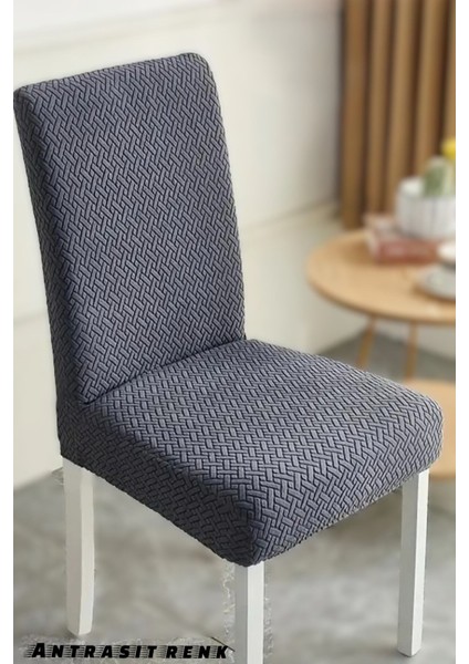 Elite Sandalye Kılıfı, Sandalye Örtüsü, Lastikli,likralı Yıkanabılır 1 Adet Sandalye Kılıf 1 Adet