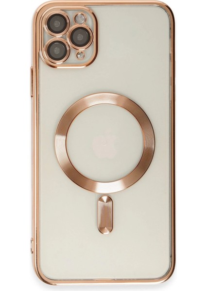 Newface iPhone 11 Pro Kılıf Kross Magneticsafe Kapak - Rose